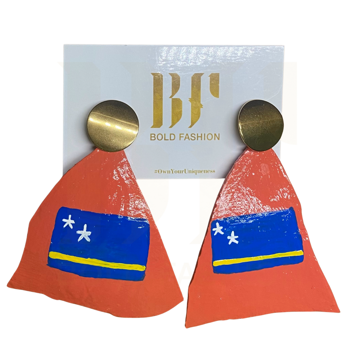 Curaçao Flag Earrings